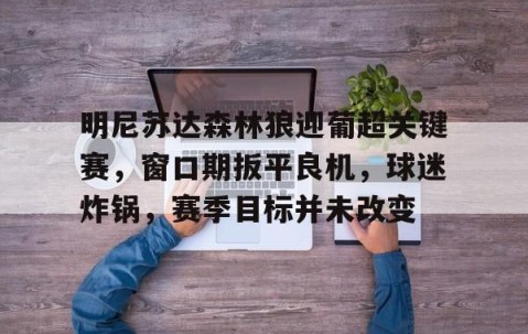 明尼苏达森林狼迎葡超关键赛，窗口期扳平良机，球迷炸锅，赛季目标并未改变的简单介绍-爱游戏体育